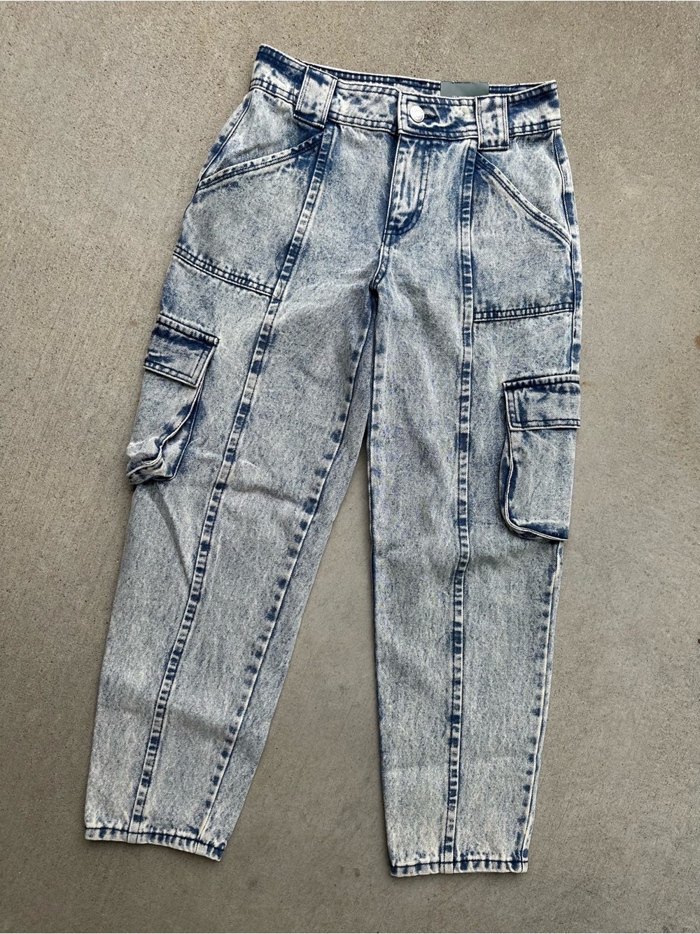 NWT Wild Fable Denim Jeans High Rise Utility Cargo
